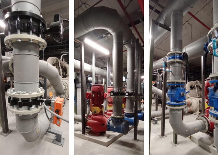 Tuberías de Italsan en en el mall shopping La Molina